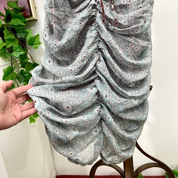 New FREE PEOPLE X Revolve Tessa Dress In Grey size S - Picture 8 of 11